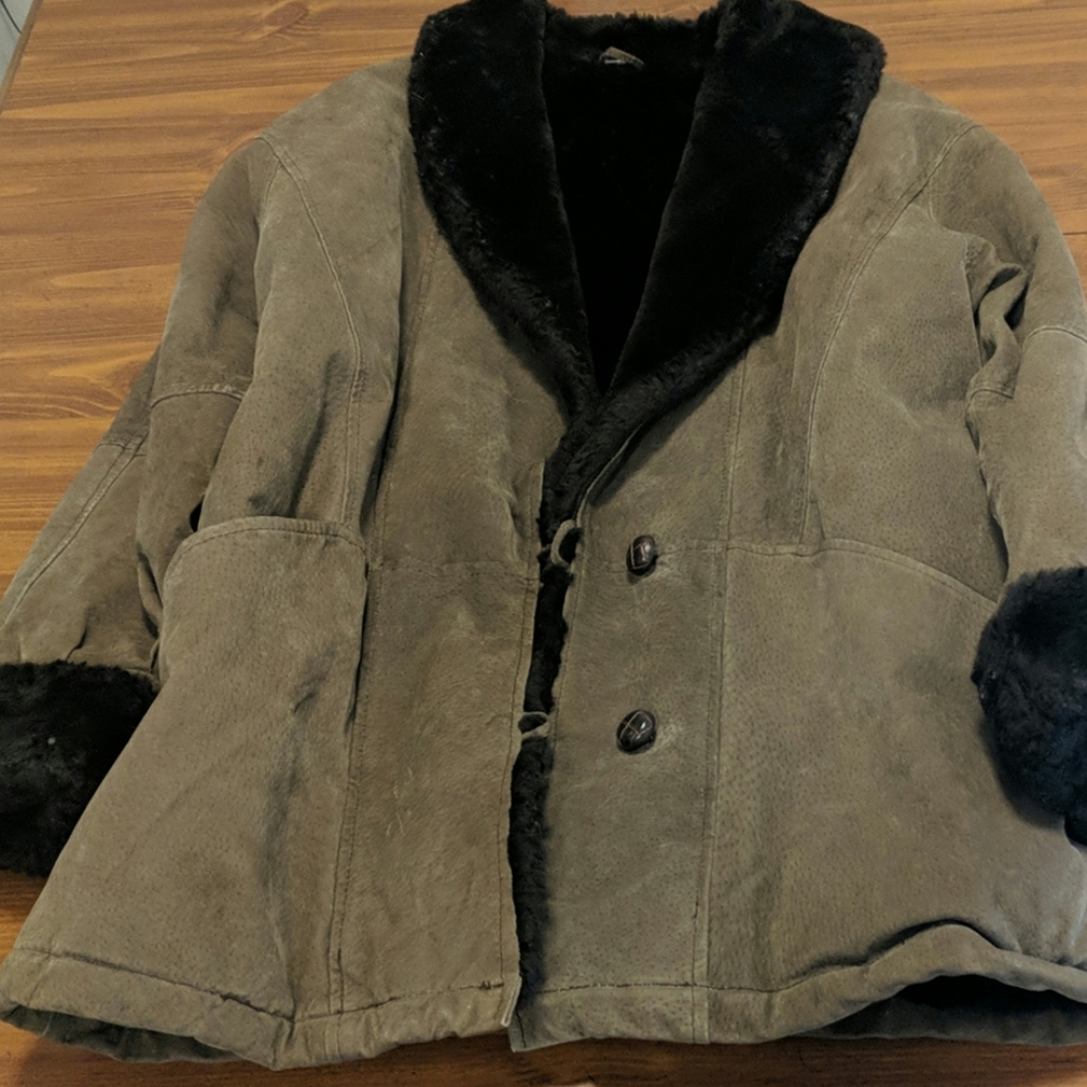 Charles Klein Leather Coat